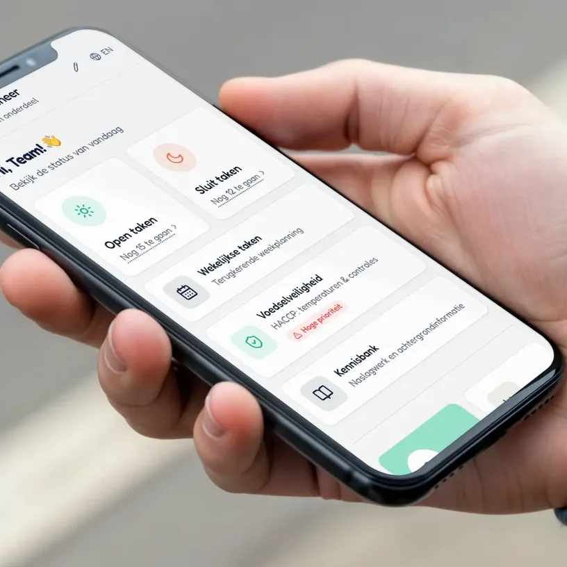 Digitale checklists in de Vinkie app